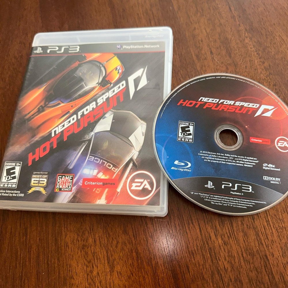 Need for Speed Hot Pursuit for PS3 (PlayStation 3). CIB